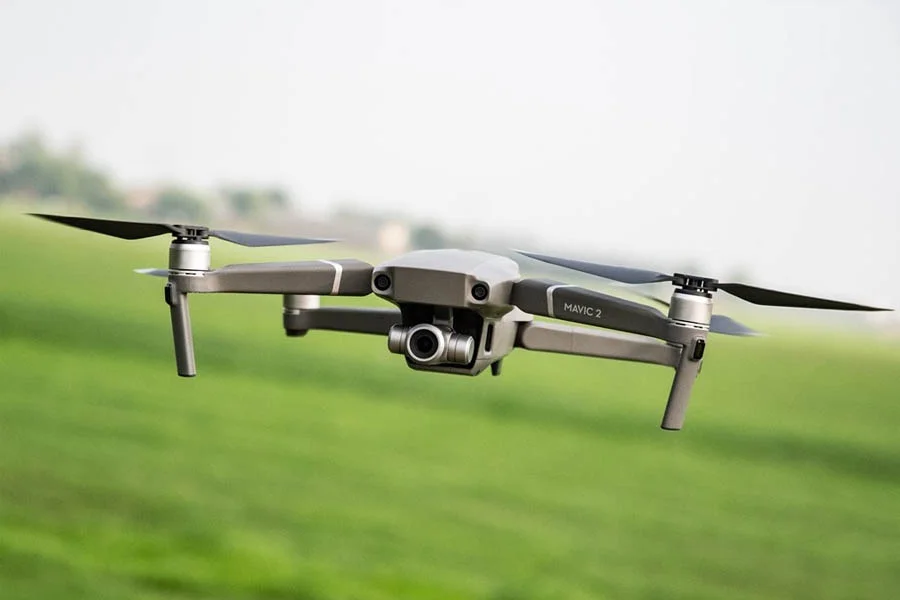 flying drone with camera